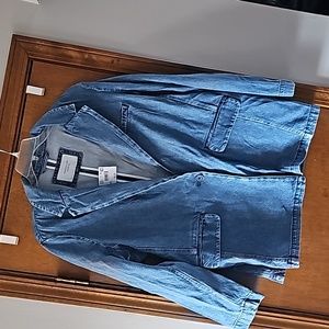NWT american eagle denim blazer
